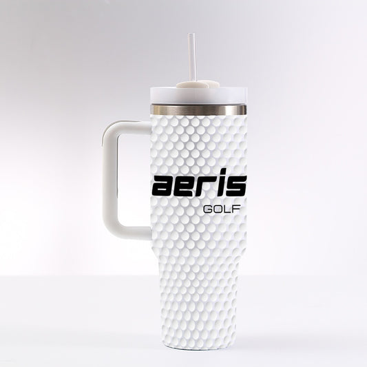 White 40 oz Aeris Tumbler - Premium Golf Drinkware | Aeris Golf