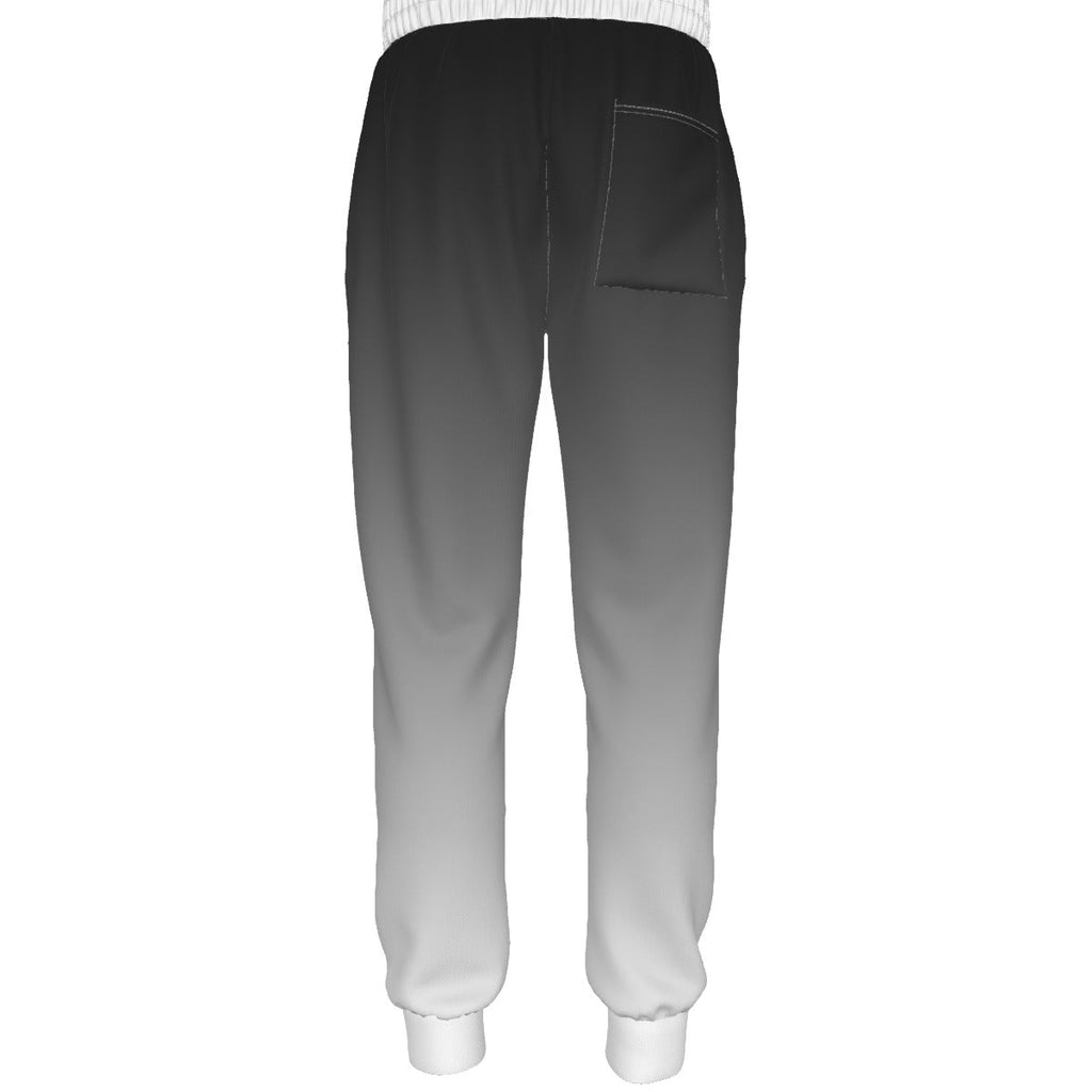Black - White Performance Joggers - Aeris Golf