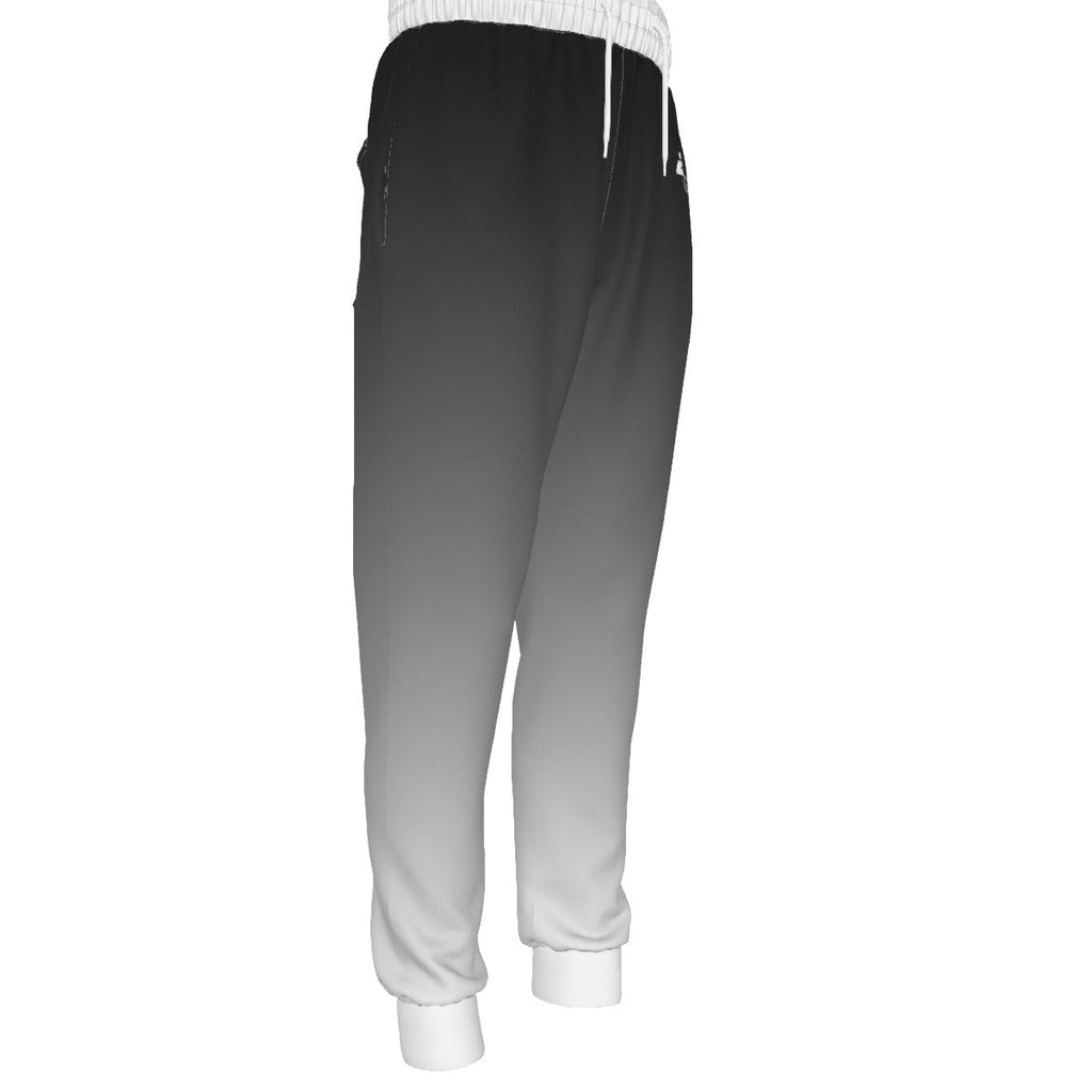 Black - White Performance Joggers - Aeris Golf
